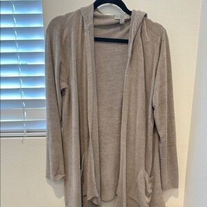 Barefoot Dreams Tan Cardigan Sweater
